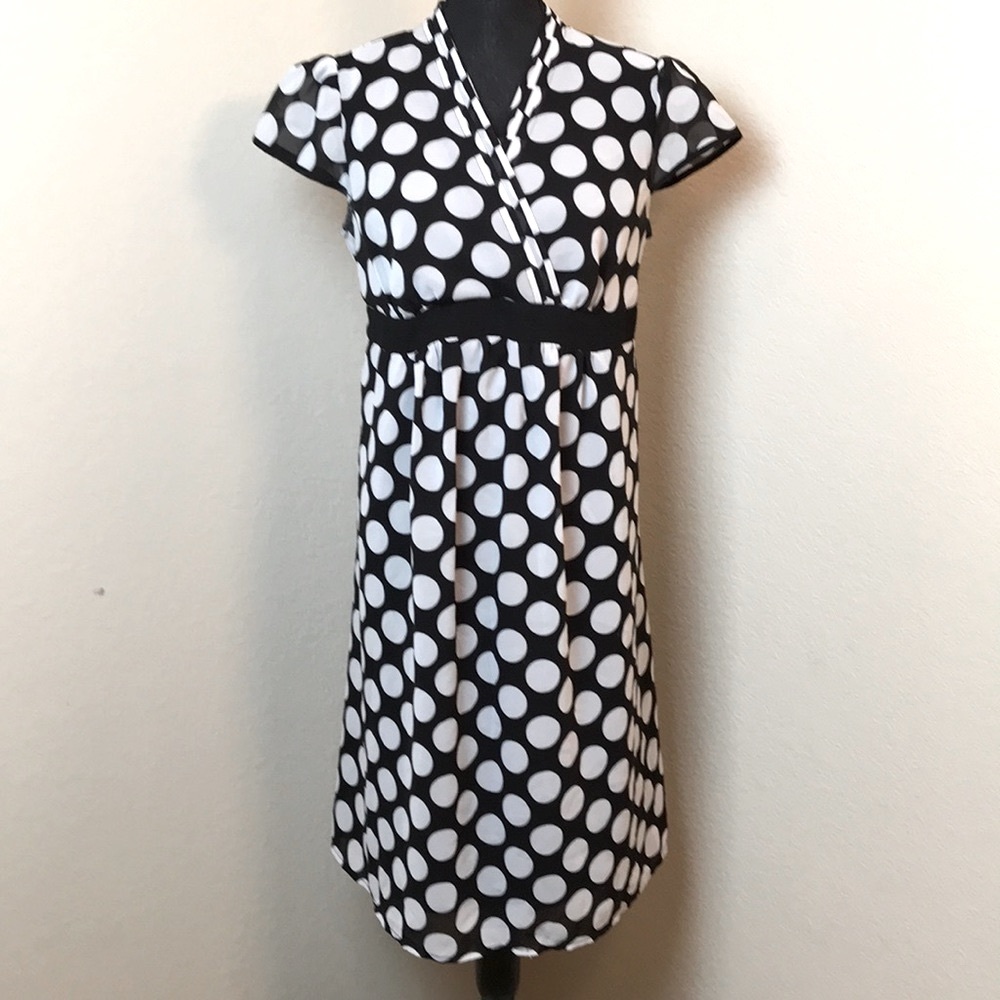 Maternity Dress Polka Dots Size Large